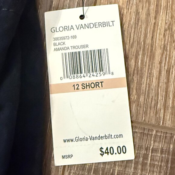 Gloria Vanderbilt Amanda Trouser Pants – Size 12S - Picture 11 of 14